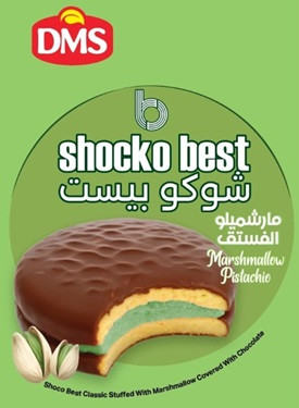 12x DMS shocko best Pistachio: Knuspriger Genuss mit Schokolade & Pistazien-Marshmallow